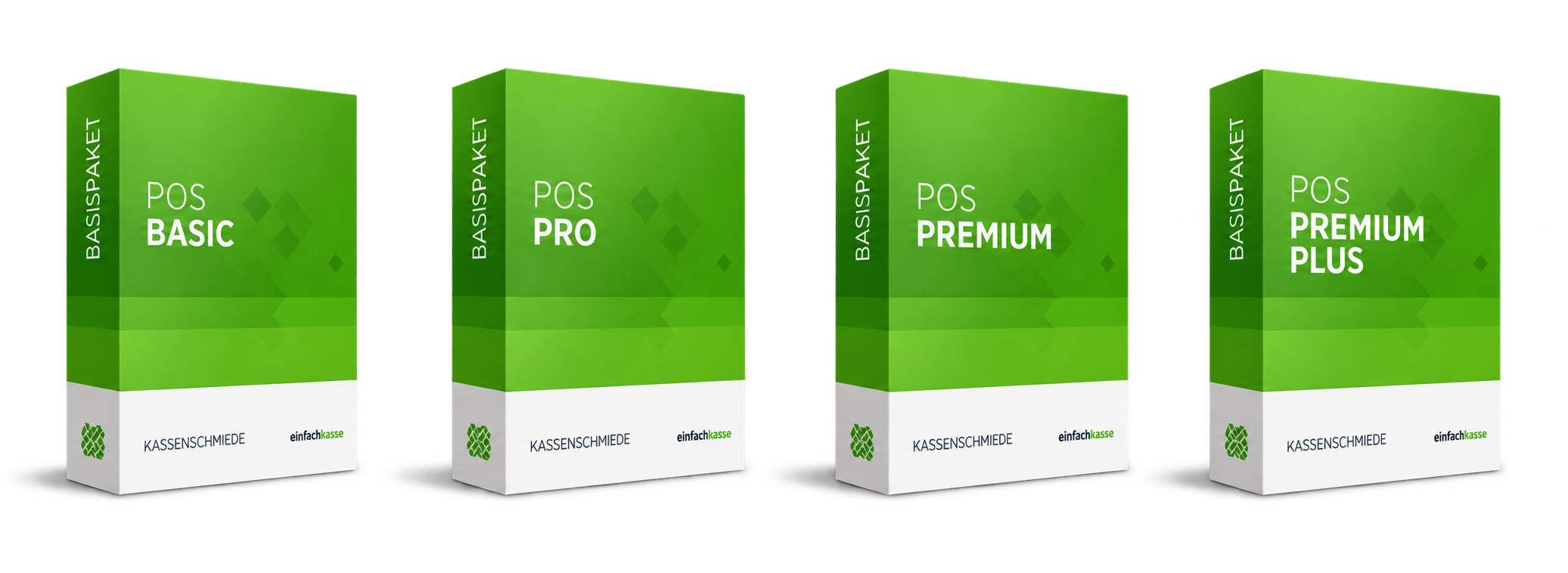 asello POS Basic, Pro, Premium und Premium Plus Pakete