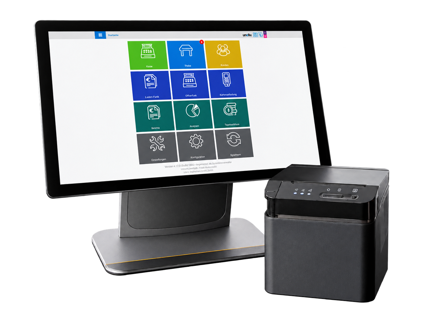 asello Starter-Bundle mit Touch-Kassensystem und Bondrucker