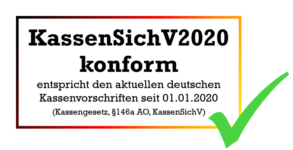 KassenSichV2020-konforme Kasse