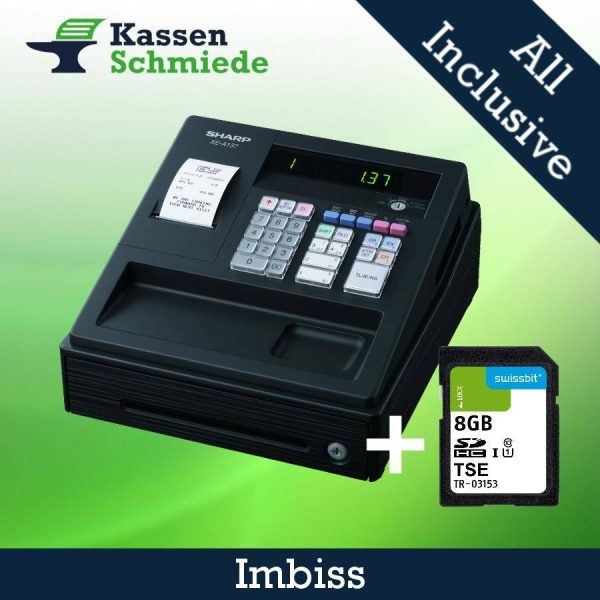 Unser Einstiegsmodell für Ihren Imbiss - Sharp XE-A137 XBK - inkl. TSE Lizenzzeitraum 3 Jahre