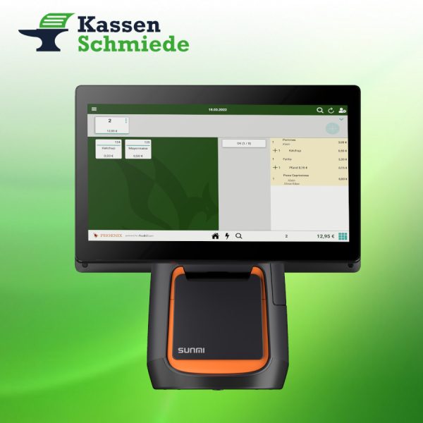 Großes Touch-Display und integrierter Drucker - die SUNMI T2s