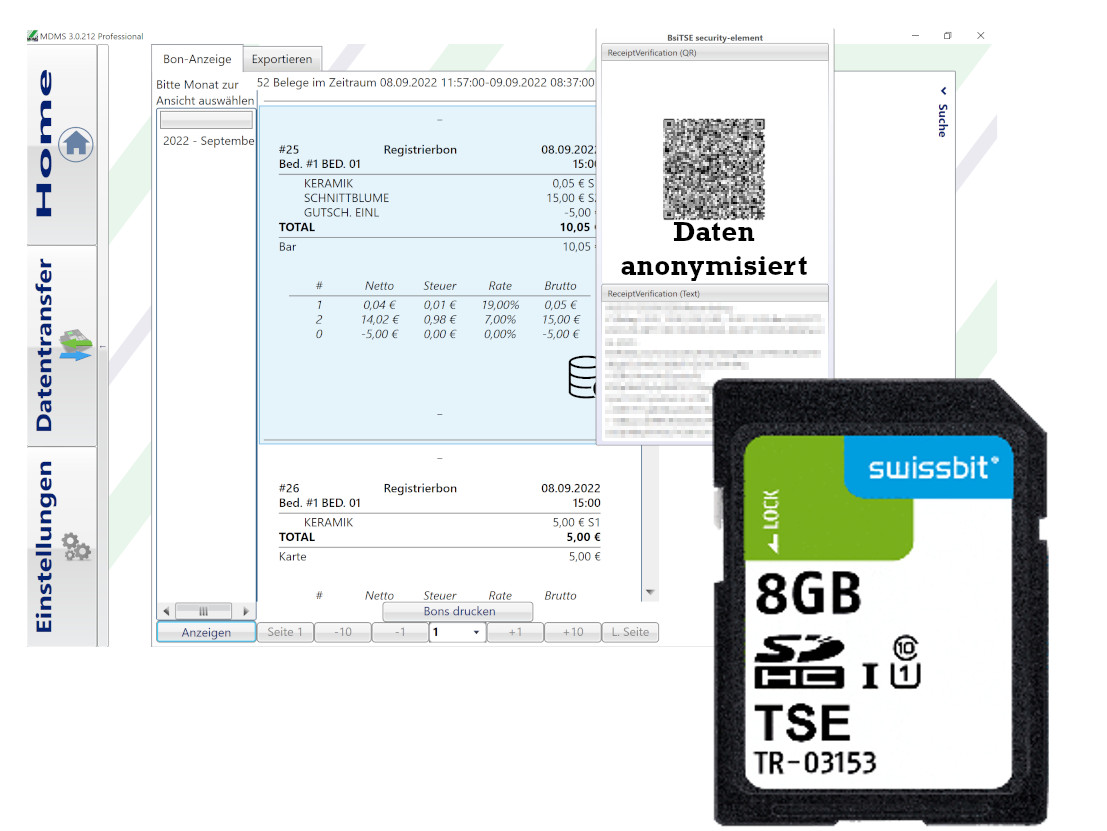 Konvertierungssoftware MDMS mit TSE