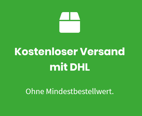 Kostenloser Versand mit DHL