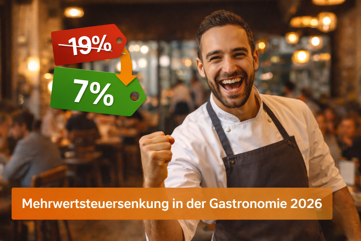 Mehrwertsteuersenkung in der Gastronomie ab 01.01.2026 – was Sie jetzt wissen müssen